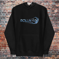 Lite and dark blue rollin40 camo Hoodie