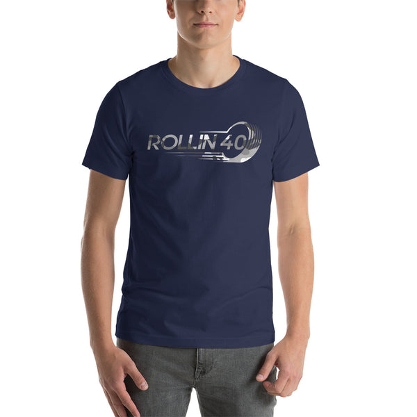 The Rollin 40 Gray and White Camo Cruiser T-Shirt