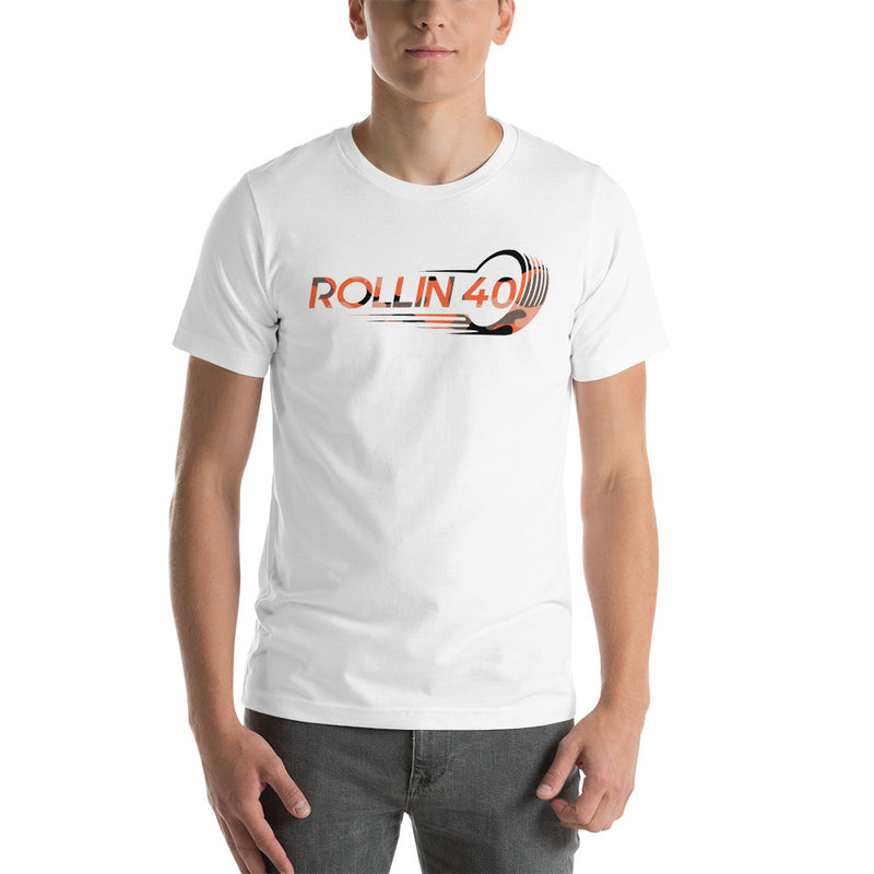 The Rollin 40 Orange and Black Camo Cruiser T-Shirt